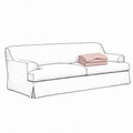Cover Frances 3-Seat Sofa Blush