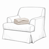 Trekk Frances Lenestol Off White