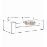 Cover Luca Grande 2-Seat Sofa Dotted Brown