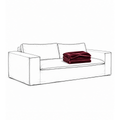 Trekk Luca Grande 2-Seters Sofa Ruby Red