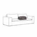 Cover Luca Original 2-Seat Sofa Greige