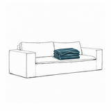 Cover Luca Original 2-Seat Sofa Petrol