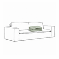 Trekk Luca Original 2-Seters Sofa Pistasj