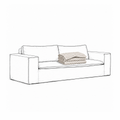 Cover Luca Original 2-Seat Sofa Dotted Brown