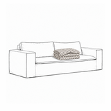 Cover Luca Original 2-Seat Sofa Dotted Black