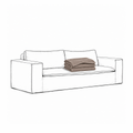 Cover Luca Original 2-Seat Sofa Elephant