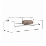 Cover Luca Original 2-Seat Sofa Elephant