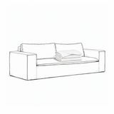 Cover Luca Original 2-Seat Sofa True White