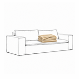Cover Luca Original 2-Seat Sofa Creme