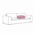 Cover Luca Original 2-Seat Sofa Dusty Pink