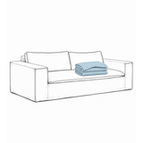 Trekk Luca Grande 2-Seters Sofa Baby Blue