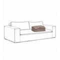 Cover Luca Grande 2-Seat Sofa Elephant
