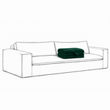 Cover Luca Grande 3-Seat Sofa Emerald Green