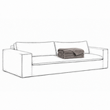 Cover Luca Grande 3-Seat Sofa Greige