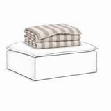 Cover Luca Ottoman Stripe Brown