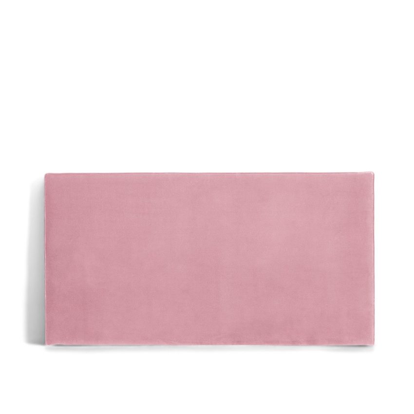 Sänggavel Bella Dusty Pink i rosa sammet från Melimeli