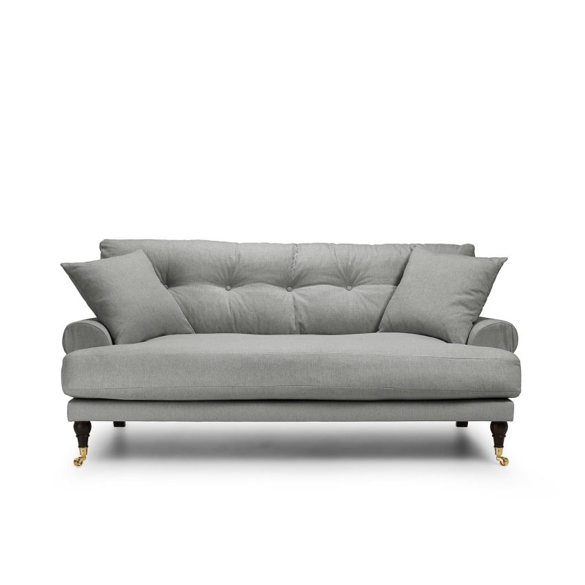 Blanca 2-Sitssoffa Medium Grey är en Howard-soffa i grå linne